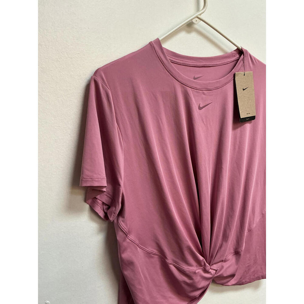 Nike One Slim Fit Pink T-Shirt XL Fast Free Shipping